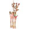 MACKENZIE-CHILDS Patience Brewster Dash Away Christmas Ornament, Indoor Christmas Decorations for The Christmas Tree, Dasher(Cupid Reindeer)