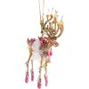 MACKENZIE-CHILDS Patience Brewster Dash Away Christmas Ornament, Indoor Christmas Decorations for The Christmas Tree, Dasher(Dancer Reindeer)