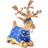MACKENZIE-CHILDS Patience Brewster Dash Away Figurine, Christmas Home Decor, Mrs. Santa(Away Sitting Comet Reindeer)