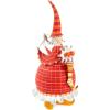 MACKENZIE-CHILDS Patience Brewster Dash Away Figurine, Christmas Home Decor, Mrs. Santa(Dash Away Red Mrs. Santa)