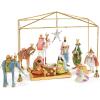 MACKENZIE-CHILDS Patience Brewster Nativity Figurine, Christmas Nativity Home Decor, Palm Tree(Mini Figures Introductory Set)