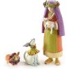 MACKENZIE-CHILDS Patience Brewster Nativity Figurine, Christmas Nativity Home Decor, Palm Tree(Shepherdess with Dog)