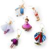 MACKENZIE-CHILDS Patience Brewster Nutcracker Suite Mini Ornament Set, Unique Christmas Tree Ornaments, Nutcracker Christmas Decor, 6 Pieces