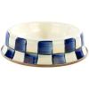 MACKENZIE-CHILDS Pet Bowl, Cute Cat and Dog Bowl for Food and Water, Blue-and-White Royal Check, Small(Royal Check)