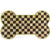 MACKENZIE-CHILDS Pup Placemat, Cute Pet-Food Mat for Dog Bowls and Cat Bowls, Black-and-White Courtly Check(Courtly Check)
