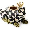 MACKENZIE-CHILDS Resin Candle Holder, Cute Desk Decor and Home Decoration, Frog Prince