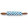 MACKENZIE-CHILDS Rolling Pin, Decorative Roller Pin for Baking, Cute Baking Supplies, Blue-and-White Royal Check(Royal Check)