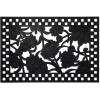 MACKENZIE-CHILDS Rubber Door Mat, Decorative Outdoor Floor or Front Door Mat, 36″ L x 24″ W, Queen Bee(Daisy)