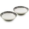 MACKENZIE-CHILDS Set of 2 Everyday Pinch Bowls, Small Bowls for Ingredients, 4 Ounces, Black-and-White Courtly Check
