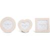 MACKENZIE-CHILDS Set of 2 Silver-Plated Frames, Cute Tabletop Decor, Gray-and-White Sterling Check(Celebrate Rosy)