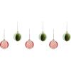 MACKENZIE-CHILDS Set of 6 Fabric Ball Ornaments, Christmas Tree Decorations, Courtly Patchwork(Check It Out)