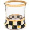MACKENZIE-CHILDS Shot Glass, Cute Shot Glass for Drinking or Decor, 2 Ounces, Blue-and-White Royal Check(Courtly Check)