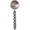 MACKENZIE-CHILDS Supper Club Coffee Scoop, Cute Measuring Scoop for Coffee or Tea Leaves, Coffee-Bar Accessory, Black-and-White Courtly Check