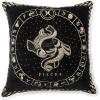 MACKENZIE-CHILDS Throw Pillow, Decorative Astrological Cotton Pillow for Living Room, 18×18, Taurus Zodiac(Pisces)