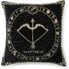MACKENZIE-CHILDS Throw Pillow, Decorative Astrological Cotton Pillow for Living Room, 18×18, Taurus Zodiac(Sagittarius)