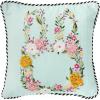 MACKENZIE-CHILDS Throw Pillow, Decorative Pillow, Floral Bunny