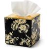 MACKENZIE-CHILDS Tissue-Box Cover, Tissue Holder for Home Decor, Flower Market Reflections, Square(Twilight Toile)