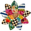 MACKENZIE-CHILDS Wallflower, Hanging Floral Wall Decor, Large(9″L x 9″W)