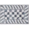 MACKENZIE-CHILDS Washable Rug, Decorative Indoor Rug, 2′ x 3′, Truly Royal Check(Sterling Check)