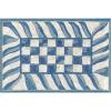 MACKENZIE-CHILDS Washable Rug, Decorative Indoor Rug, 2′ x 3′, Truly Royal Check(Truly Royal Check)