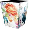 MACKENZIE-CHILDS Waste Bin, Decorative Bedroom Trash Can or Bathroom Trash Can, Flower Market Reflections