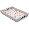 MACKENZIE-CHILDS Wooden Tray with Handles, Rectangular Tray for Serving, Butterfly Hill(Butterfly Hill)