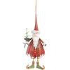 MacKenzie-Childs Patience Brewster Dash Away Ornament, Holiday Decor, Mrs. Santa(Santa)
