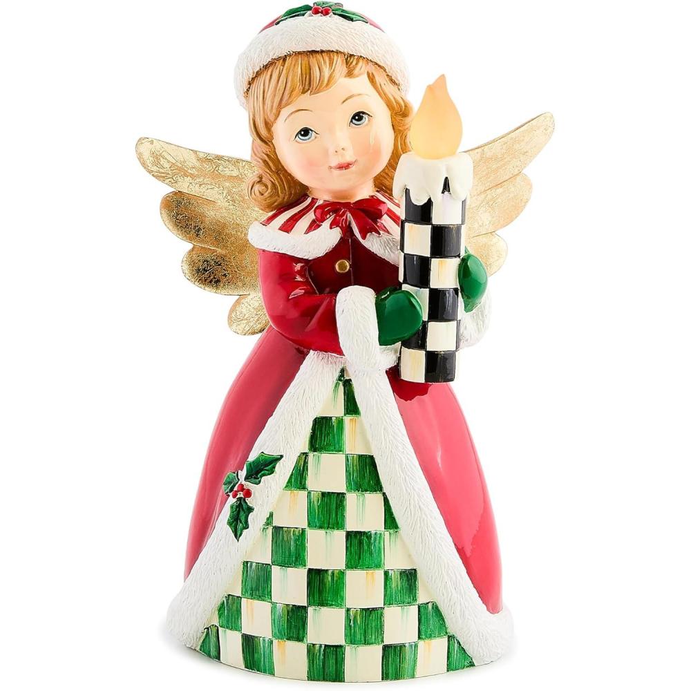 imageMACKENZIECHILDS Illuminated Retro Angel LightUp Christmas Decor Check It Out