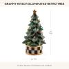 MACKENZIE-CHILDS Granny Kitsch Illuminated Retro Tree, Christmas-Village Tree Decor