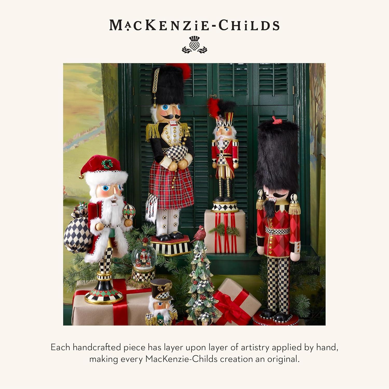imageMACKENZIECHILDS Decorative Nutcracker Figurine Wooden Nutcracker Christmas Home Decor Check It Out TeacupTall Highland