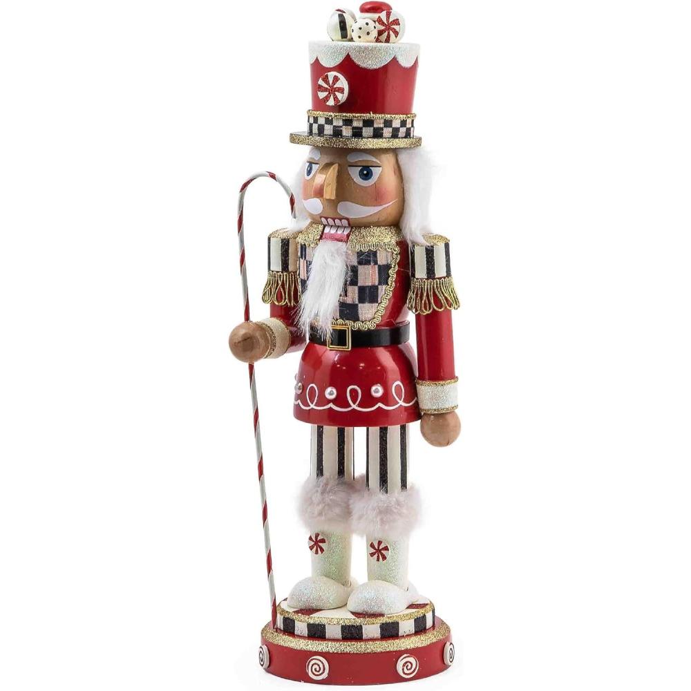 imageMACKENZIECHILDS Decorative Nutcracker Figurine Wooden Nutcracker Christmas Home Decor Check It Out TeacupPeppermint
