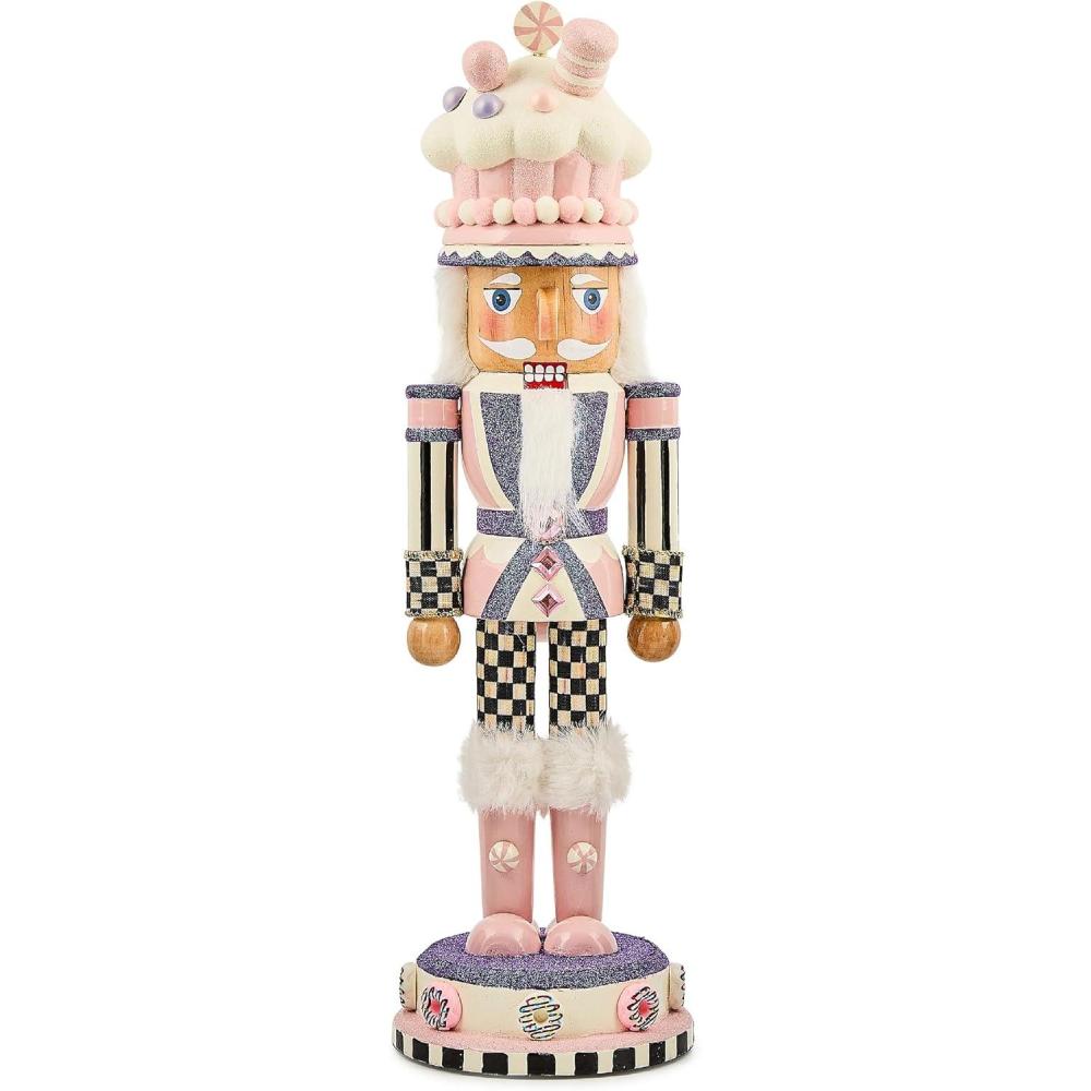 imageMACKENZIECHILDS Decorative Nutcracker Figurine Wooden Nutcracker Christmas Home Decor Check It Out TeacupRosy Sweets