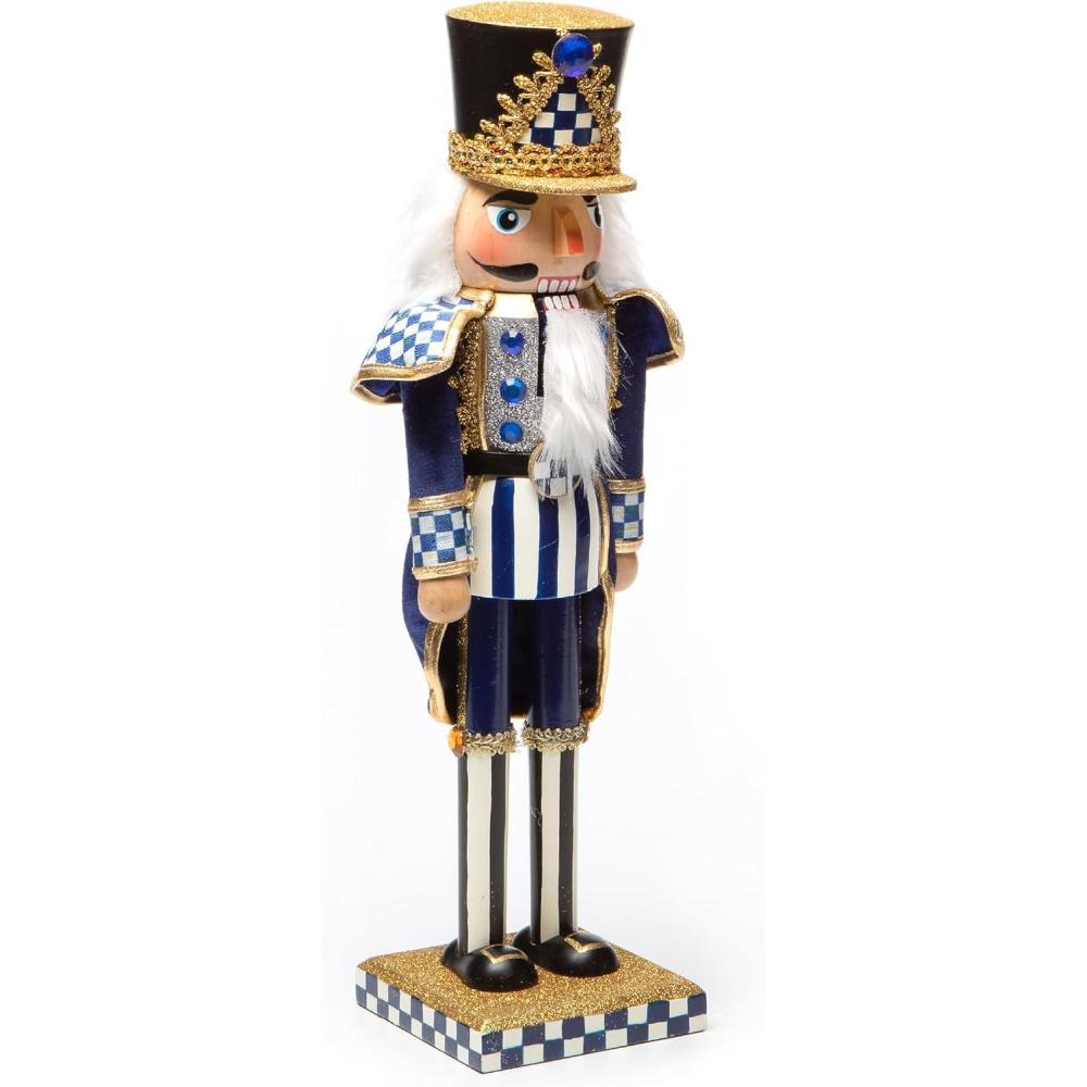 imageMACKENZIECHILDS Decorative Nutcracker Figurine Wooden Nutcracker Christmas Home Decor Check It Out TeacupRoyal