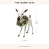MACKENZIE-CHILDS Dearest Deer Statue, Indoor Christmas Home Decor, Holiday Deer Decor