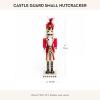MACKENZIE-CHILDS Decorative Nutcracker Figurine, Wooden Nutcracker Christmas Home Decor, Check It Out Teacup(Castle Guard)