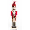 MACKENZIE-CHILDS Decorative Nutcracker Figurine, Wooden Nutcracker Christmas Home Decor, Check It Out Teacup(Castle Guard)