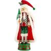 MACKENZIE-CHILDS Decorative Nutcracker Figurine, Wooden Nutcracker Christmas Home Decor, Check It Out Teacup(Check It Out)