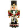 MACKENZIE-CHILDS Decorative Nutcracker Figurine, Wooden Nutcracker Christmas Home Decor, Check It Out Teacup(Highland Short)