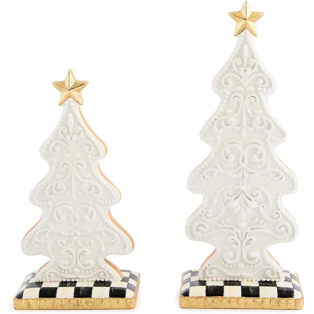 imageMACKENZIECHILDS Gingerbread Small Trees Set of 2