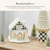 MACKENZIE-CHILDS Gingerbread Illuminated Building, Christmas-Village House Decor, Church(Cottage)