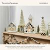 MACKENZIE-CHILDS Gingerbread Illuminated Building, Christmas-Village House Decor, Church(Cottage)