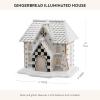 MACKENZIE-CHILDS Gingerbread Illuminated Building, Christmas-Village House Decor, Church(House)