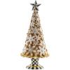 MACKENZIE-CHILDS Gingerbread Snowflake Tabletop Christmas Tree, Gingerbread Christmas Tree Decor
