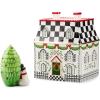 MACKENZIE-CHILDS Illuminated Ceramic Villa, Indoor Christmas Home Decor, Holly Village(Villa)