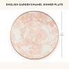 MACKENZIE-CHILDS Enamel Dinner Plate, Decorative Dinnerware Plate, 10 Inches, Set of 1, Rosy English Garden(Rosy English Garden)
