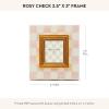 MACKENZIE-CHILDS Enamel Frame, Cute Rectangular Family Picture Frame, Pink-and-White Rosy Check, 2.5″ x 3″(Rosy Check)