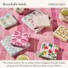 MACKENZIE-CHILDS Luncheon Paper Napkins, Stylish Paper Luncheon Napkins, Pink-and-White Rosy Check(Sterling Check)