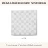 MACKENZIE-CHILDS Luncheon Paper Napkins, Stylish Paper Luncheon Napkins, Pink-and-White Rosy Check(Sterling Check)