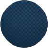 MACKENZIE-CHILDS Faux-Leather Placemat, Decorative Round Table Mat, Green Check(Navy Check)