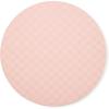 MACKENZIE-CHILDS Faux-Leather Placemat, Decorative Round Table Mat, Green Check(Pink Check)